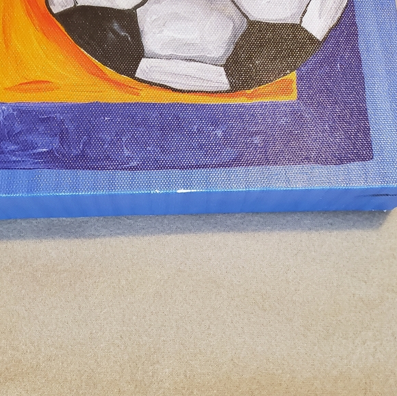 3 Sport Canvas Wall Art Soccer Basketball Baseball - Picture 2 of 6